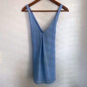 Light blue strappy blouse